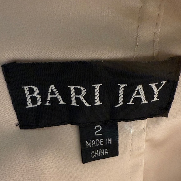 Bari Jay Gold Sequin Gown Size 2 – Cap Sleeve V-Neck - Picture 3 of 9